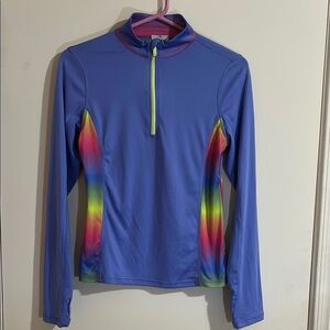 Danskin Now Blue Long Sleeve Athletic Tee